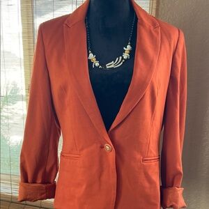 Women's Orange Blazer